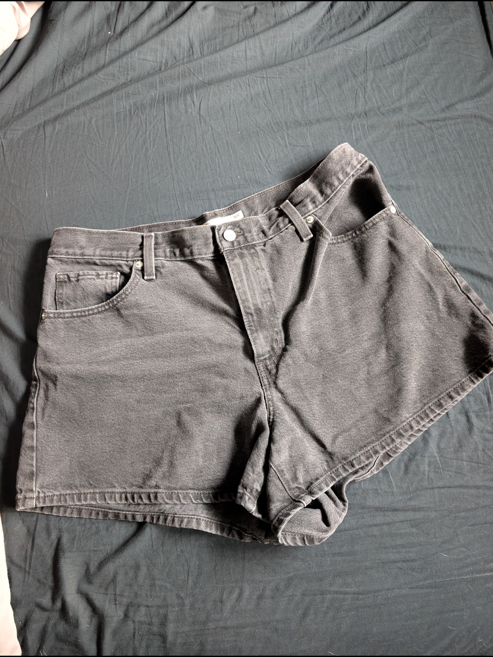 Classic High-Waist Black Denim Levi's Shorts